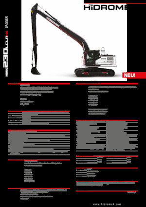 Rupsgraafmachines Hidromek HMK 230 LC LR 