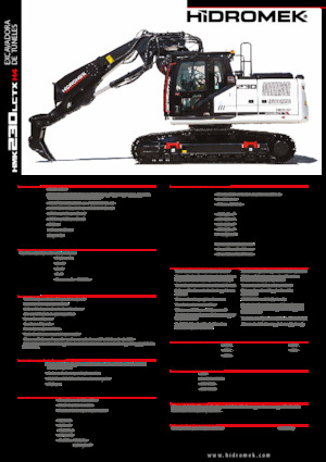 Rupsgraafmachines Hidromek HMK 230 LC TX 