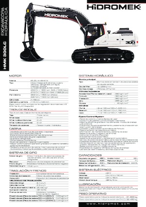 Rupsgraafmachines Hidromek HMK 300 LC PLUS