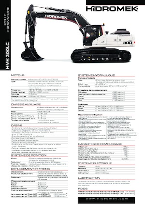 Rupsgraafmachines Hidromek HMK 300 LC PLUS