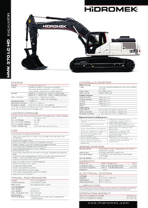 Rupsgraafmachines Hidromek HMK 370 LC-HD