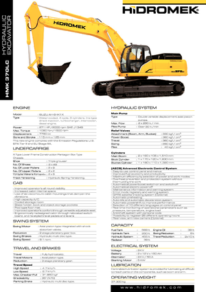Rupsgraafmachines Hidromek HMK 370 LC-HD