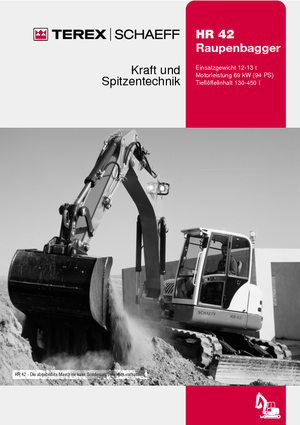Rupsgraafmachines Terex-Schaeff HR 42