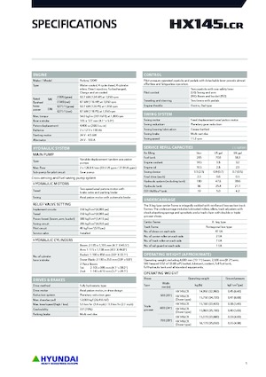 Rupsgraafmachines Hyundai HX145LCR