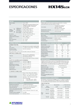 Rupsgraafmachines Hyundai HX145LCR