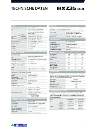 Rupsgraafmachines Hyundai HX235LCR
