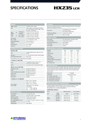 Rupsgraafmachines Hyundai HX235LCR