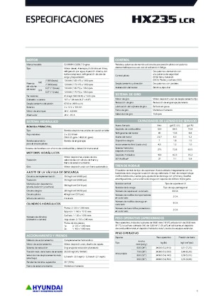 Rupsgraafmachines Hyundai HX235LCR