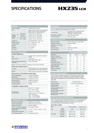 Rupsgraafmachines Hyundai HX235LCR