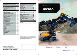 Rupsgraafmachines Hyundai HX 360L