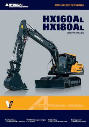 Rupsgraafmachines Hyundai HX180AL