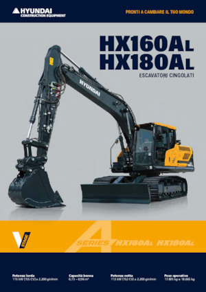 Rupsgraafmachines Hyundai HX180AL