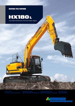 Rupsgraafmachines Hyundai HX180LD