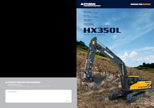 Rupsgraafmachines Hyundai HX350L