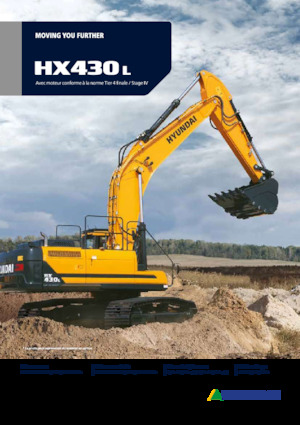 Rupsgraafmachines Hyundai HX430L