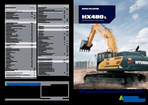 Rupsgraafmachines Hyundai HX480L