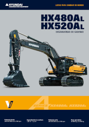 Rupsgraafmachines Hyundai HX520AL