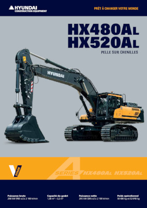 Rupsgraafmachines Hyundai HX480AL