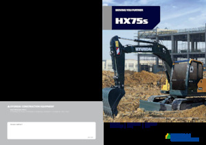 Rupsgraafmachines Hyundai HX75S