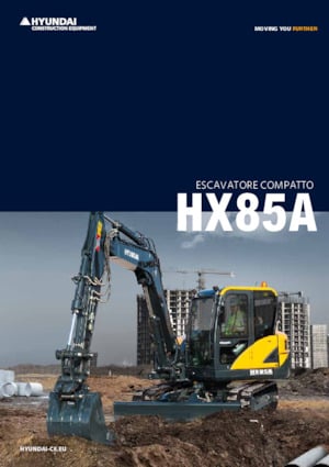 Rupsgraafmachines Hyundai HX85A