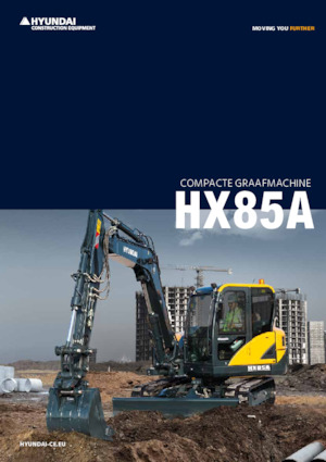 Rupsgraafmachines Hyundai HX85A