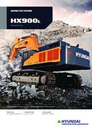 Rupsgraafmachines Hyundai HX900L