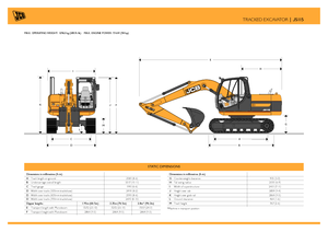 Rupsgraafmachines JCB JS 115 L