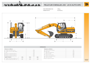 Rupsgraafmachines JCB JS 115 L