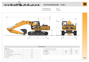 Rupsgraafmachines JCB JS 180 L