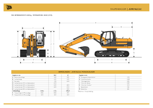 Rupsgraafmachines JCB JS 190 L TAB