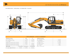 Rupsgraafmachines JCB JS 190 L TAB