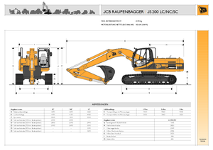 Rupsgraafmachines JCB JS 200 L