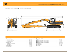 Rupsgraafmachines JCB JS 220 LR