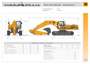 Rupsgraafmachines JCB JS 260 XD