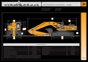 Rupsgraafmachines JCB JS460 L