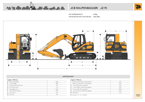 Rupsgraafmachines JCB JZ 70 offset