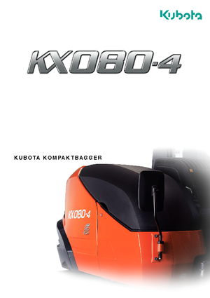 Rupsgraafmachines Kubota KX080-4