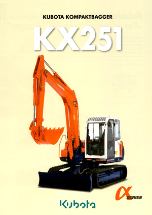 Rupsgraafmachines Kubota KX251α