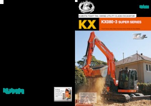 Rupsgraafmachines Kubota KX080-3S