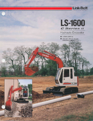Rupsgraafmachines Link-Belt LS-1600 C II