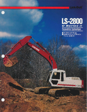 Rupsgraafmachines Link-Belt LS-2800 C II