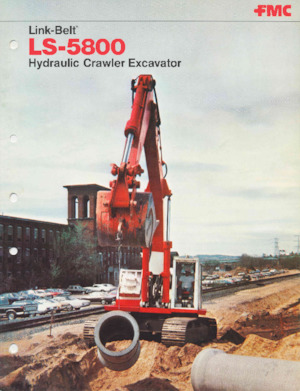 Rupsgraafmachines Link-Belt LS-5800