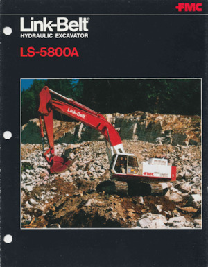 Rupsgraafmachines Link-Belt LS-5800A