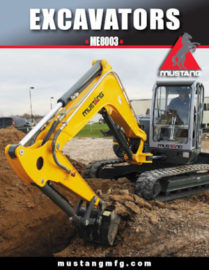 Rupsgraafmachines Mustang ME8003