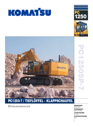 Rupsgraafmachines Komatsu PC1250SP-7