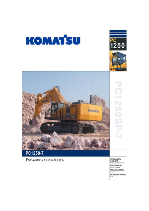 Rupsgraafmachines Komatsu PC1250SP-7