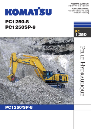 Rupsgraafmachines Komatsu PC1250SP-8