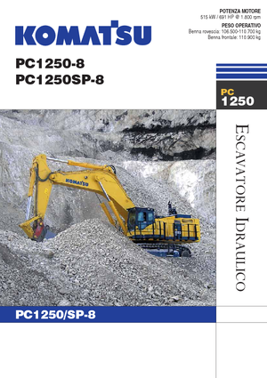 Rupsgraafmachines Komatsu PC1250SP-8