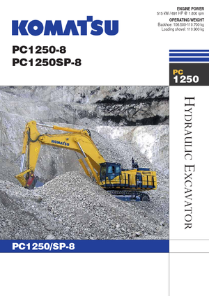 Rupsgraafmachines Komatsu PC1250SP-8