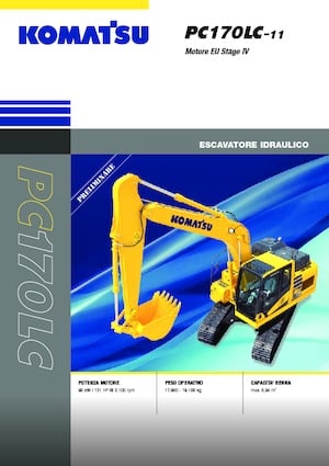 Rupsgraafmachines Komatsu PC170LC-11